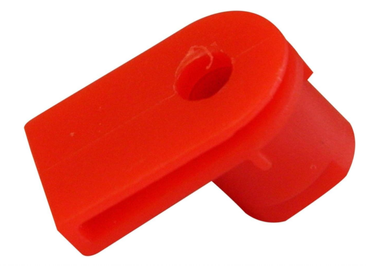 Red Angled Trim Panel Grommet - Multi Brand Bumper & Wheel Arch Fastener