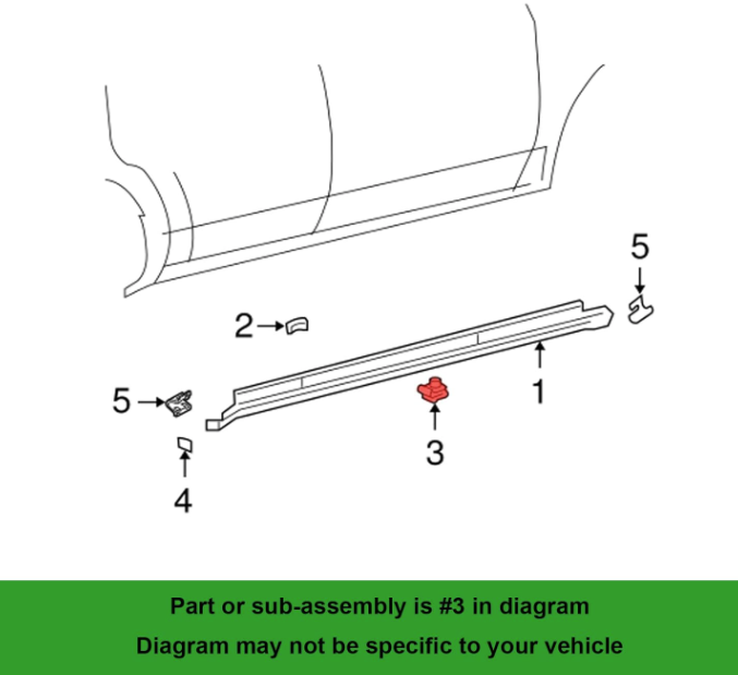 Ford Mondeo Mk5 Kuga S-Max Side Skirt Sill Trim Clip 5234172