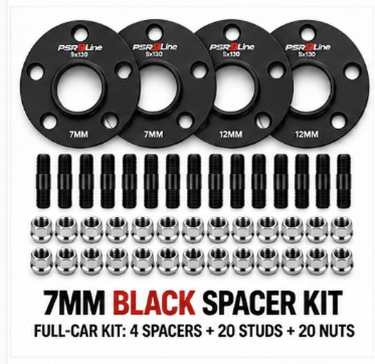 Porsche Complete Wheel Spacer Kit with 90mm Screw-In Stud Conversion & R14 Nuts – PSR9Line