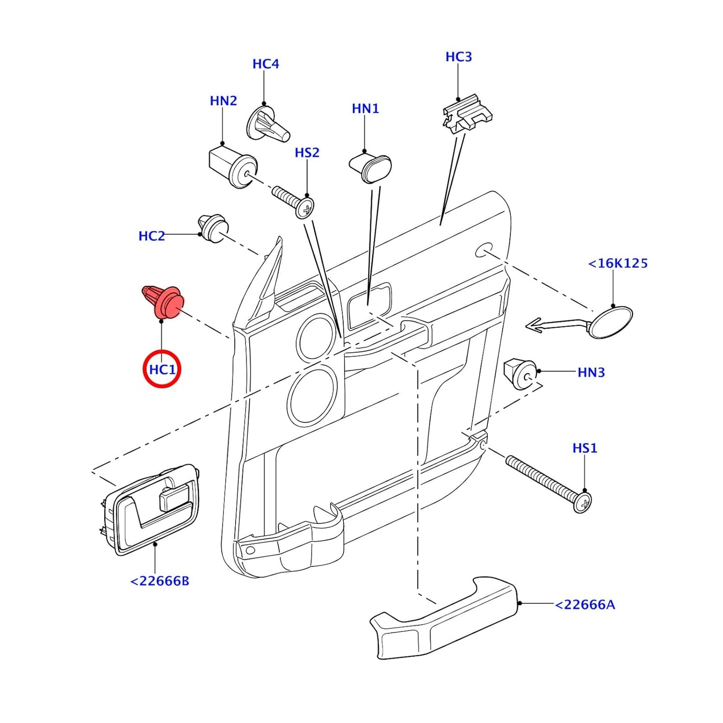 Land Rover & Ford 9mm Trim Panel Clip with Rubber Seal - Door Card Fastener LR013135