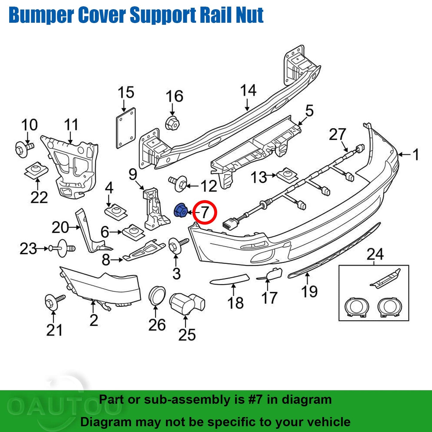 BMW & MINI Hex Head Plastic 10mm Nut - Undertray & Splashguard Fastener