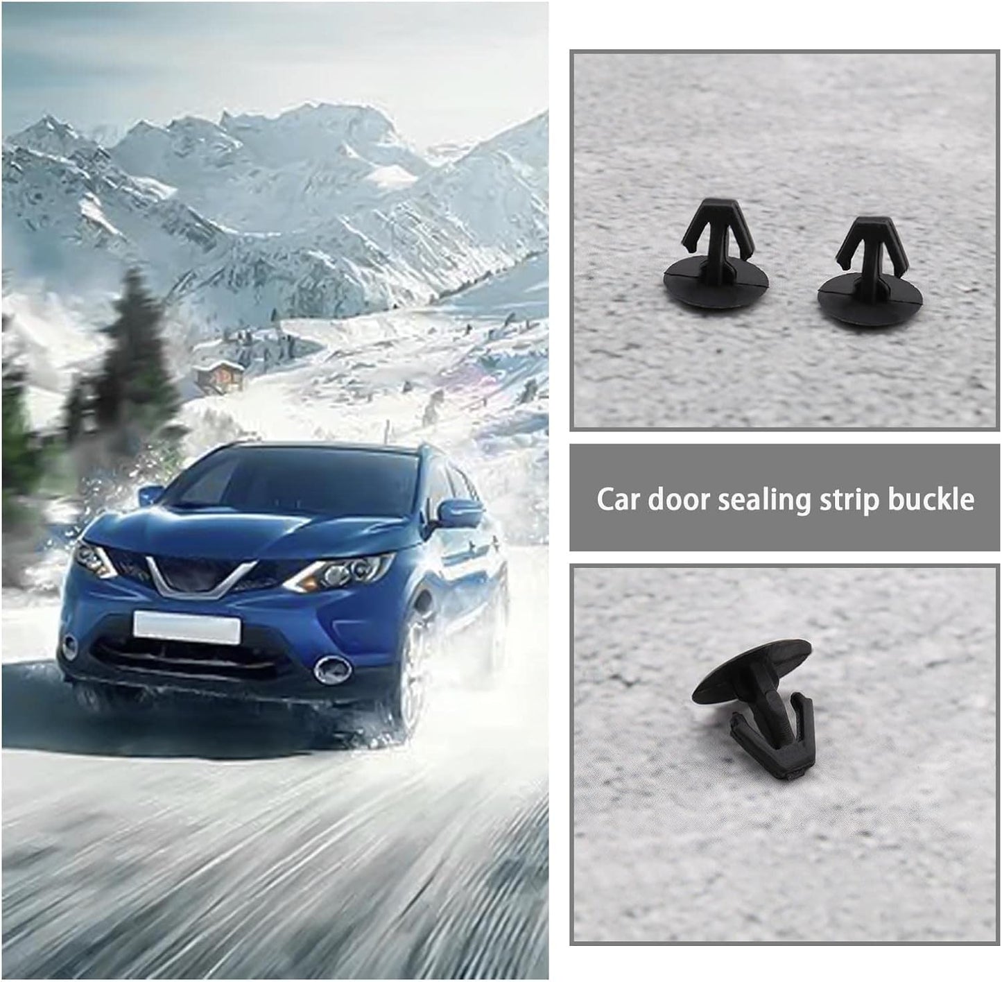 Honda Weather Seal Trim Clip - Bonnet Rubber Weatherstrip Fastener 91518-SM4-003