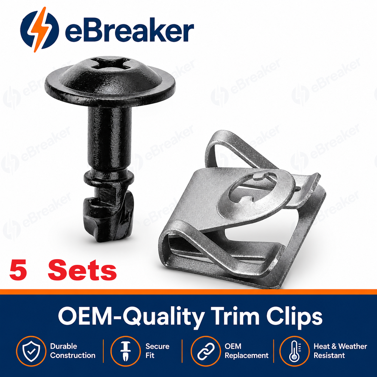 Undertray Twist Lock Bolt & Receiver Set BMW E39 E38 - 51718218852