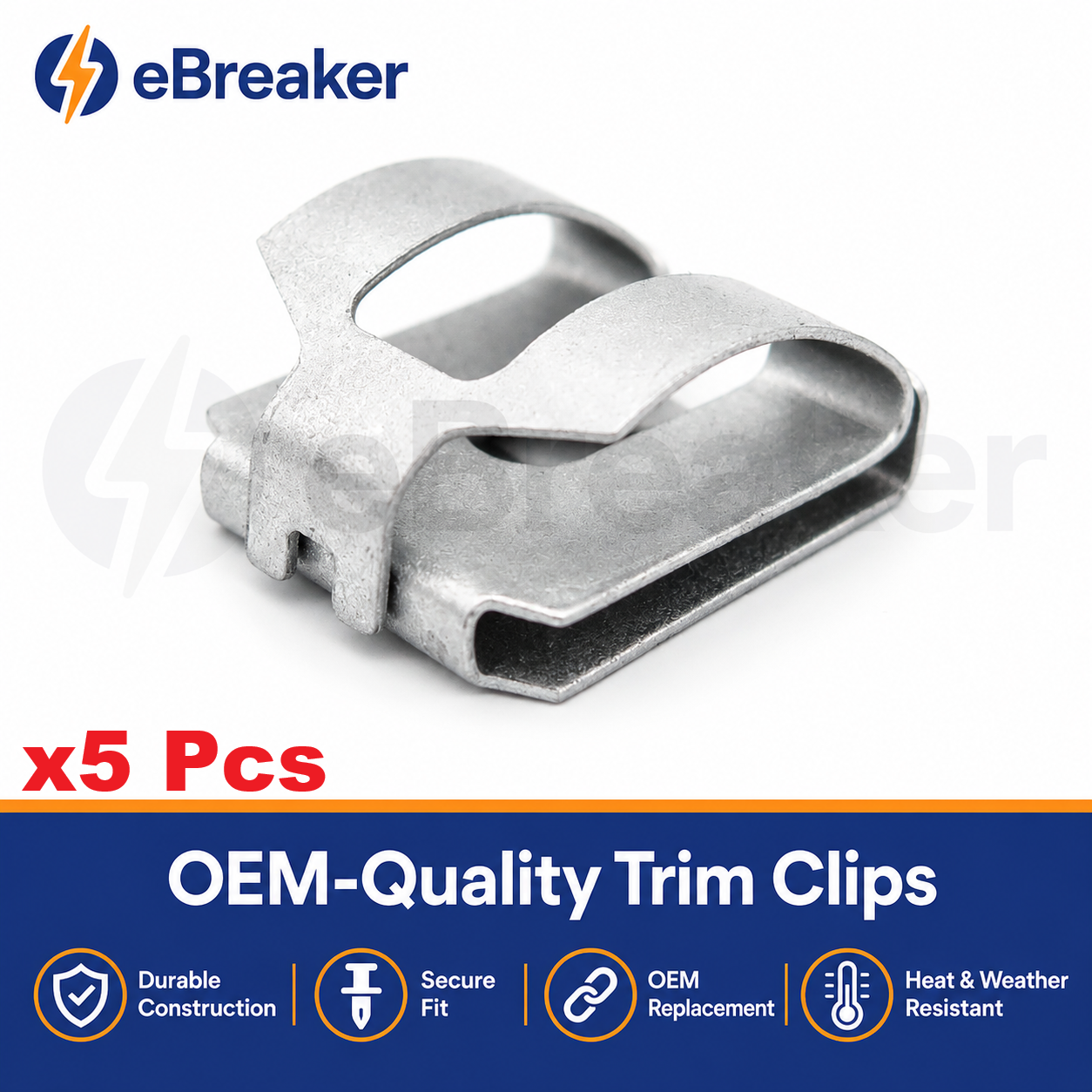 Mercedes Bumper Chrome Trim Retainer Clip A1249889078