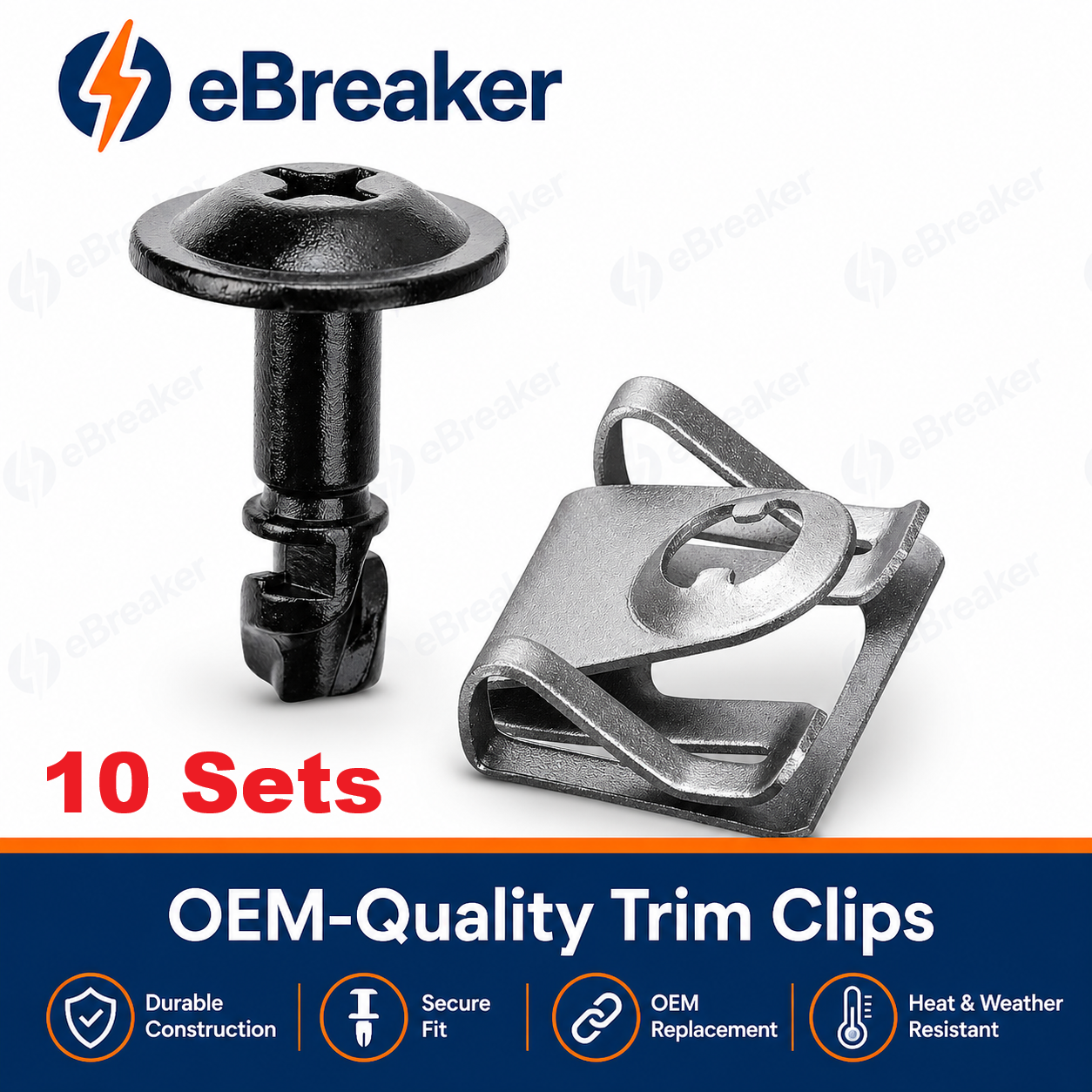 Undertray Twist Lock Bolt & Receiver Set BMW E39 E38 - 51718218852