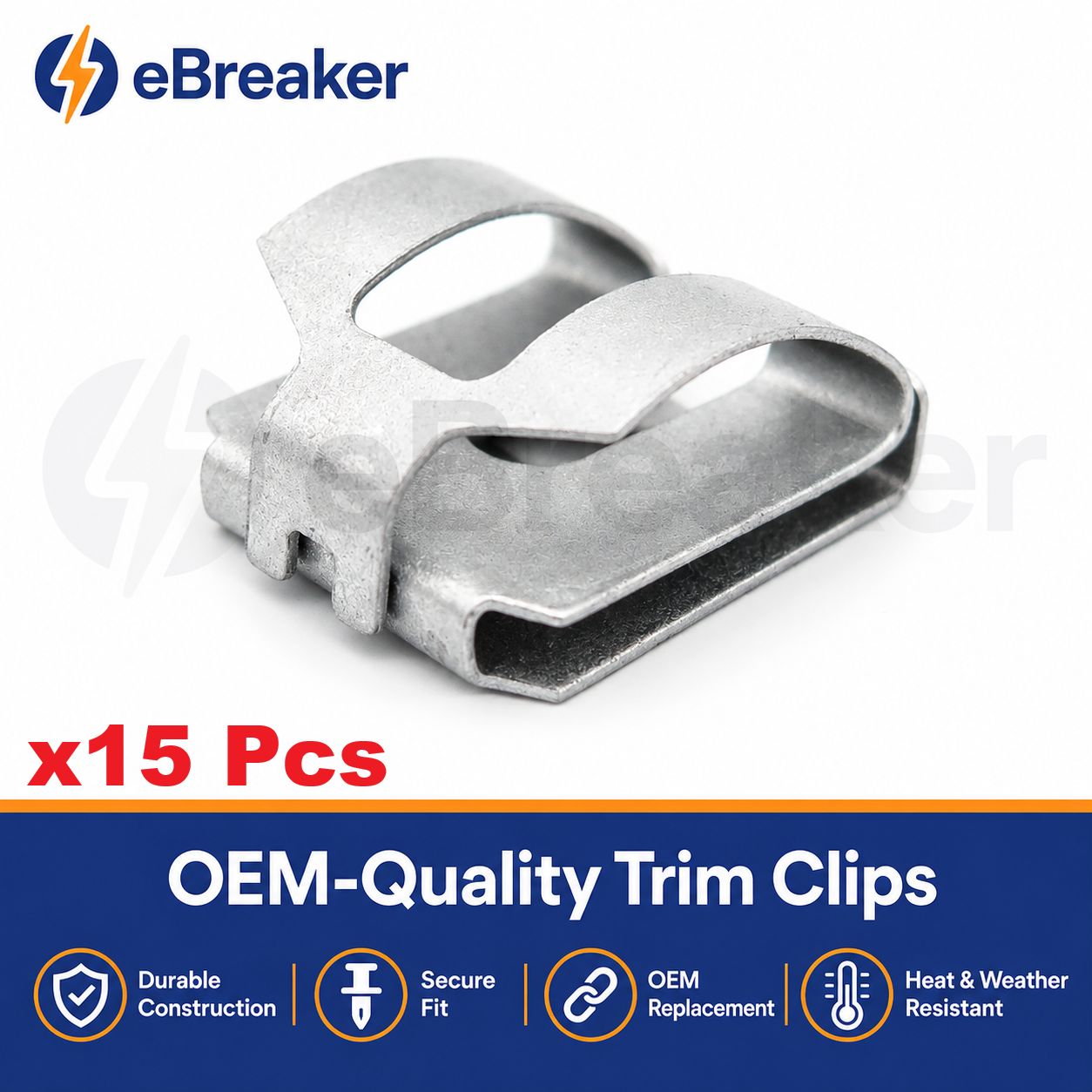 Mercedes Bumper Chrome Trim Retainer Clip A1249889078