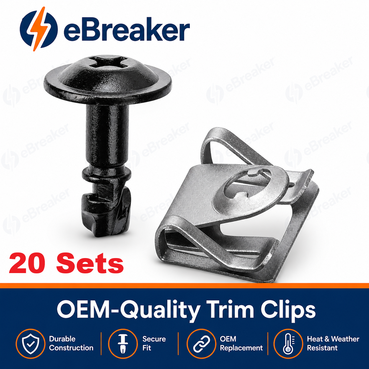Undertray Twist Lock Bolt & Receiver Set BMW E39 E38 - 51718218852
