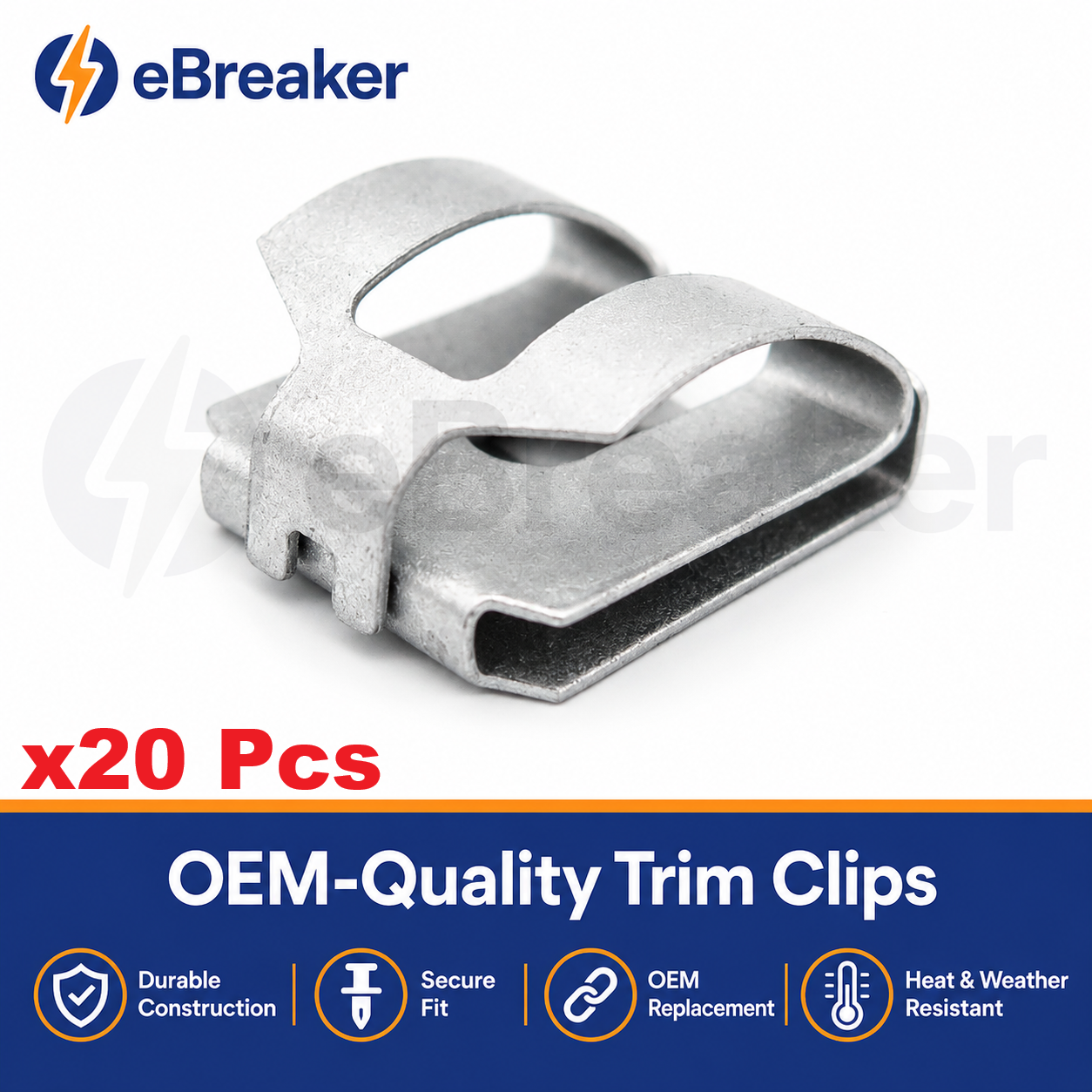 Mercedes Bumper Chrome Trim Retainer Clip A1249889078