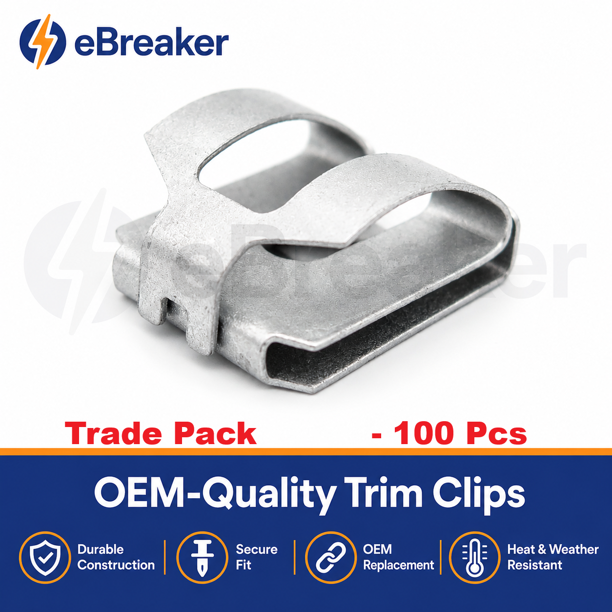 Mercedes Bumper Chrome Trim Retainer Clip A1249889078