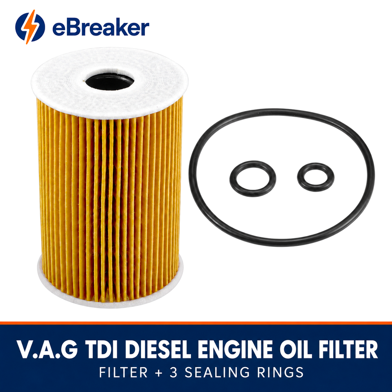 VW VAG Oil Filter Diesel Engine - Fit Audi VW Seat Skoda 1.6 & 2.0 CR TDI Models