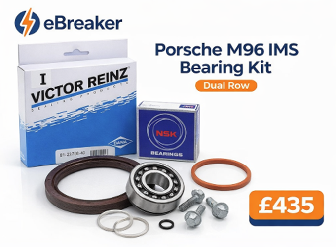 IMS BEARING REPLACEMENT DUAL ROW KIT PORSCHE M96 911 Boxster 996 997 Carrera PSR9Line
