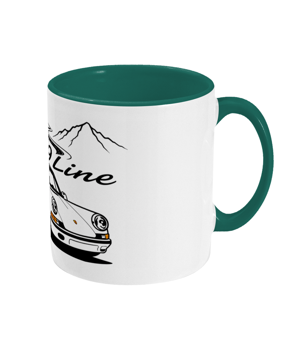 PSR9Line Classic Porsche RS Coffee Mug Irish Green Theme