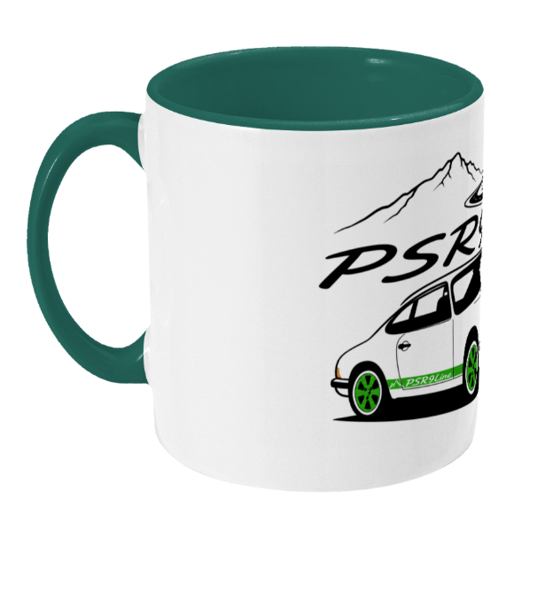 PSR9Line Classic Porsche RS Coffee Mug Irish Green Theme