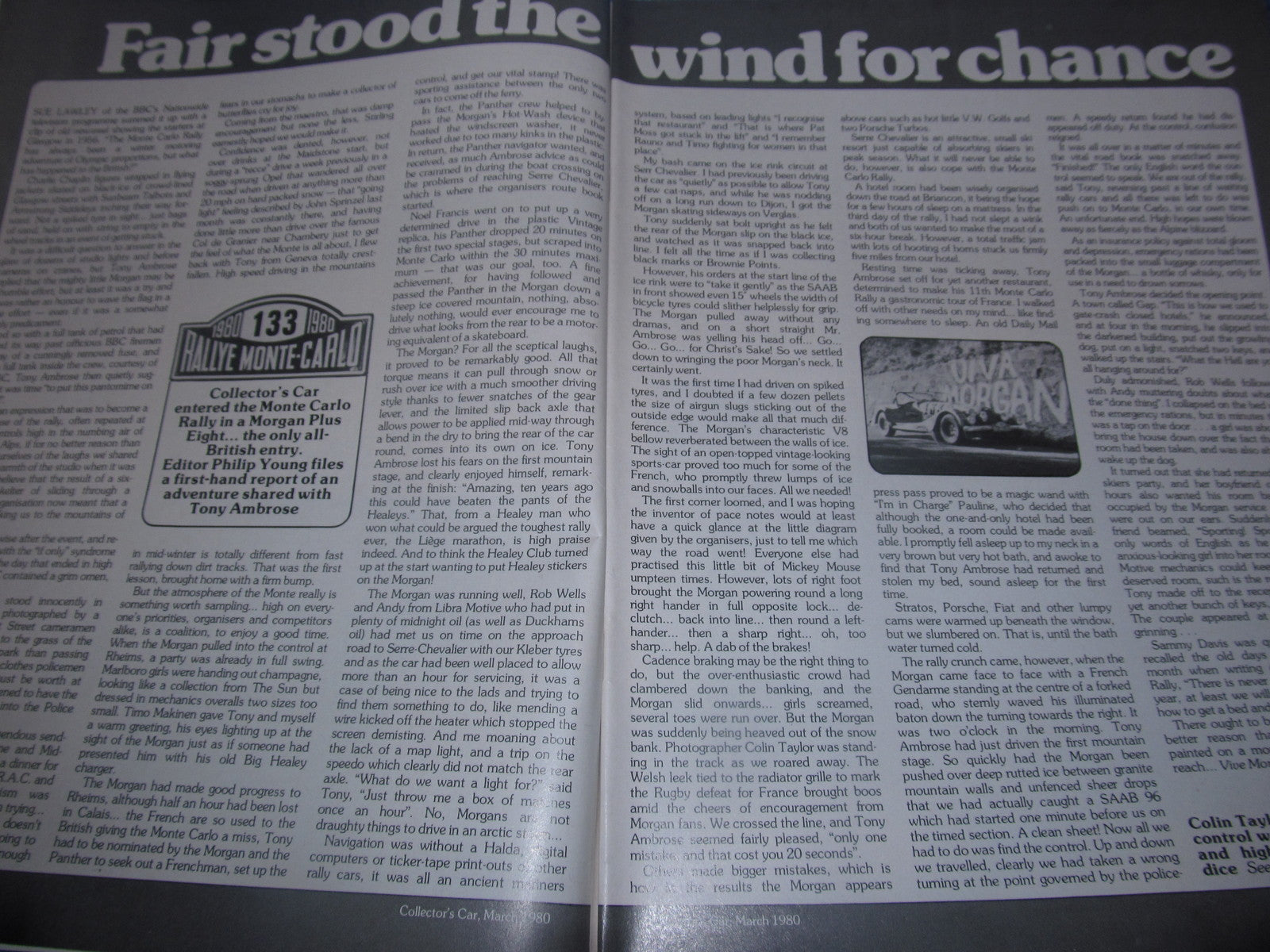 1980 MARCH COLLECTORS CAR MAGAZINE /  TRIUMPH NAPIER JOWETT #bk12