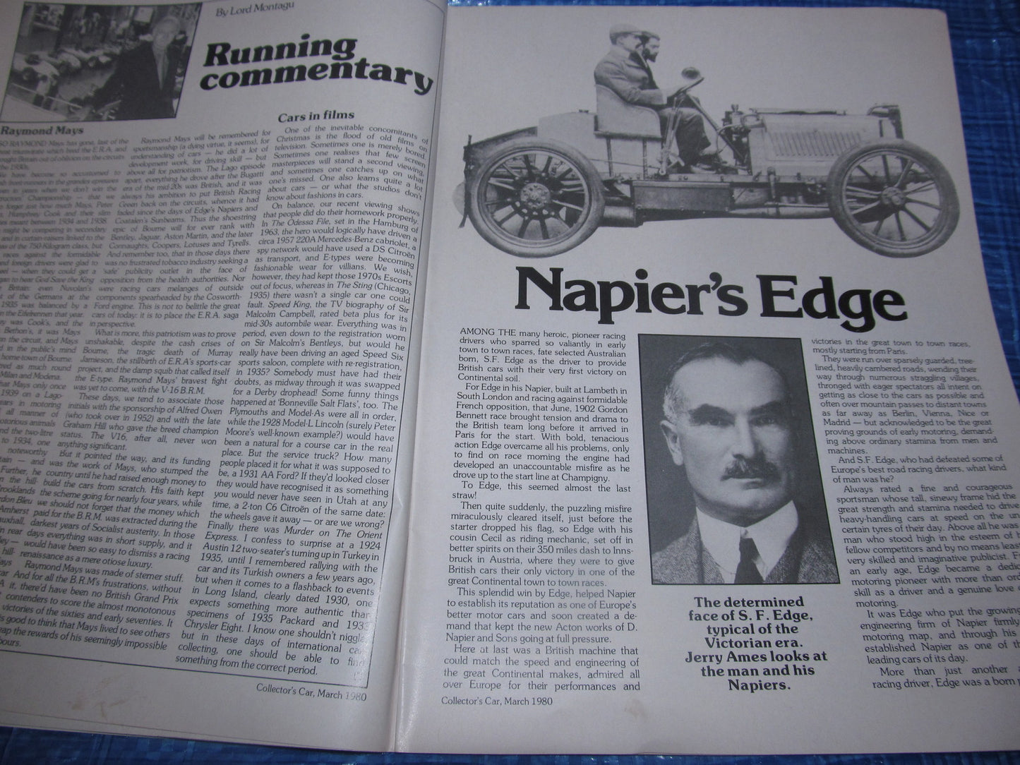 1980 MARCH COLLECTORS CAR MAGAZINE /  TRIUMPH NAPIER JOWETT #bk15