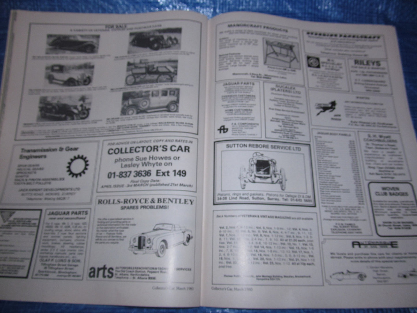 1980 MARCH COLLECTORS CAR MAGAZINE /  TRIUMPH NAPIER JOWETT #bk111