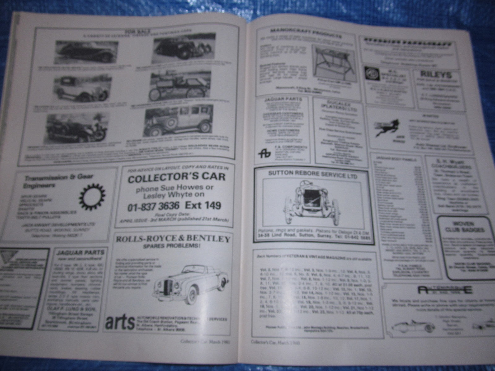 1980 MARCH COLLECTORS CAR MAGAZINE /  TRIUMPH NAPIER JOWETT #bk111