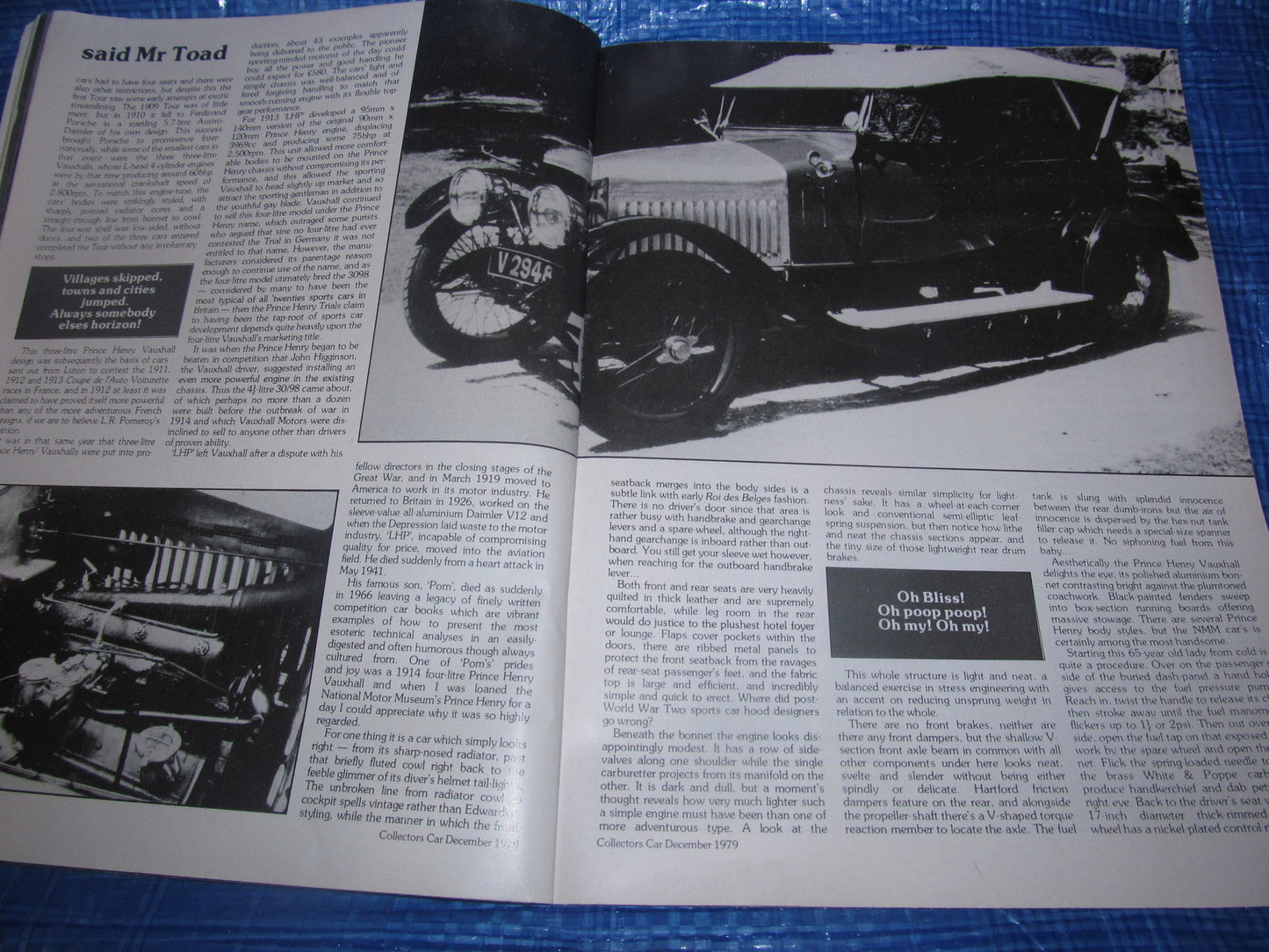 1979 DECEMBER COLLECTORS CAR MAGAZINE / E TYPE MG ALVIS #bk110