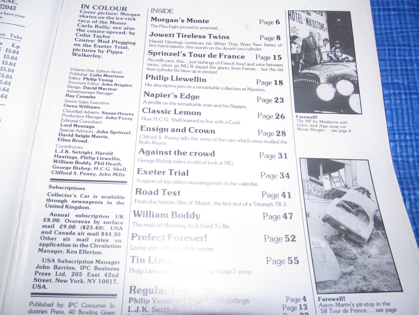 1980 MARCH COLLECTORS CAR MAGAZINE /  TRIUMPH NAPIER JOWETT #bk11