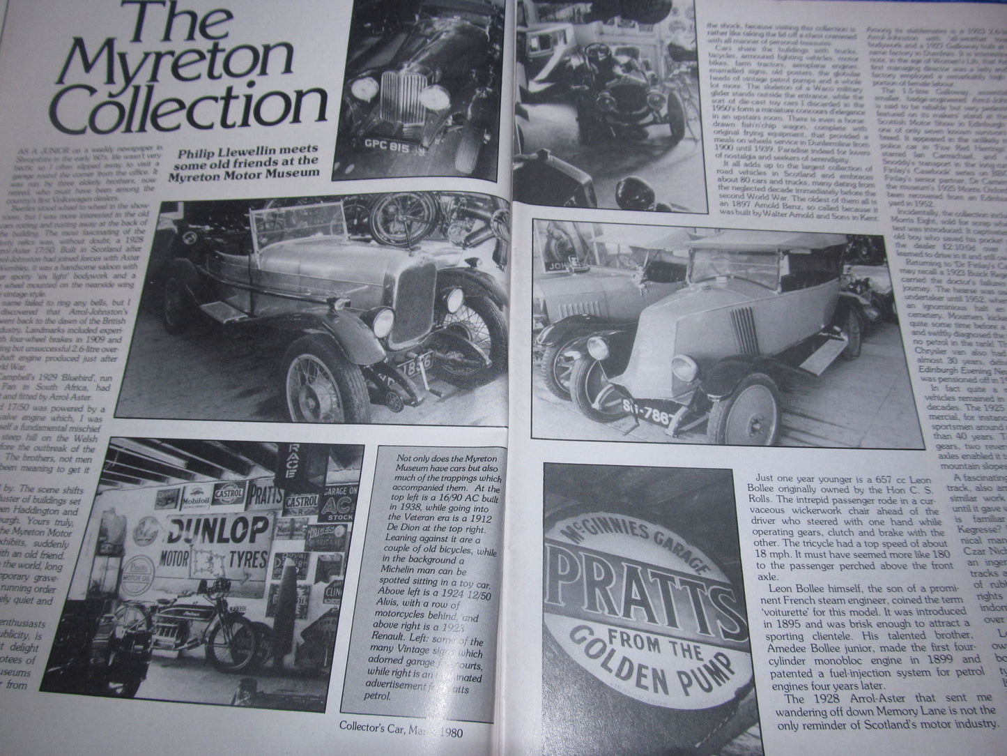 1980 MARCH COLLECTORS CAR MAGAZINE /  TRIUMPH NAPIER JOWETT #bk14