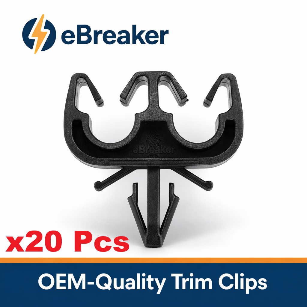 Twin Pipe & Cable Holding Clip - Brake, Fuel & Electrical Lines up to 7mm