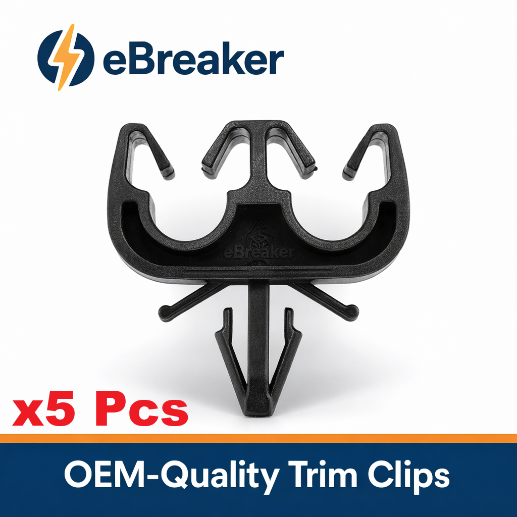 Twin Pipe & Cable Holding Clip - Brake, Fuel & Electrical Lines up to 7mm