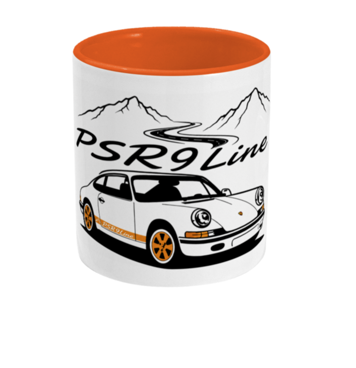 PSR9Line Classic Porsche RS Coffee Mug Nepal Orange Theme