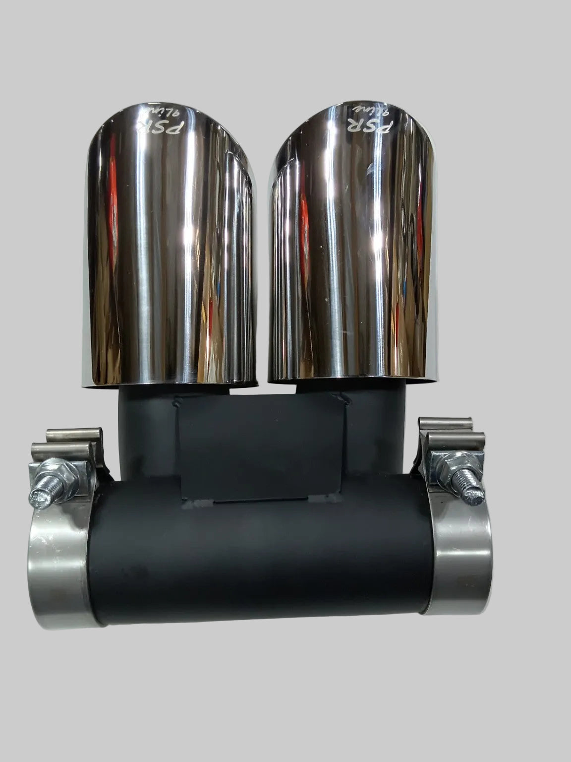 PSR9Line Porsche Boxster Cayman polished twin exhaust tips photo 1148