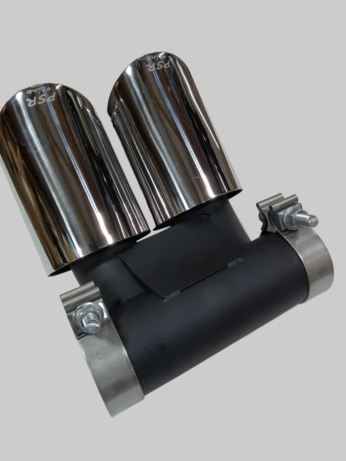 PSR9Line Porsche Boxster Cayman polished stainless twin exhaust tips original photo 1157