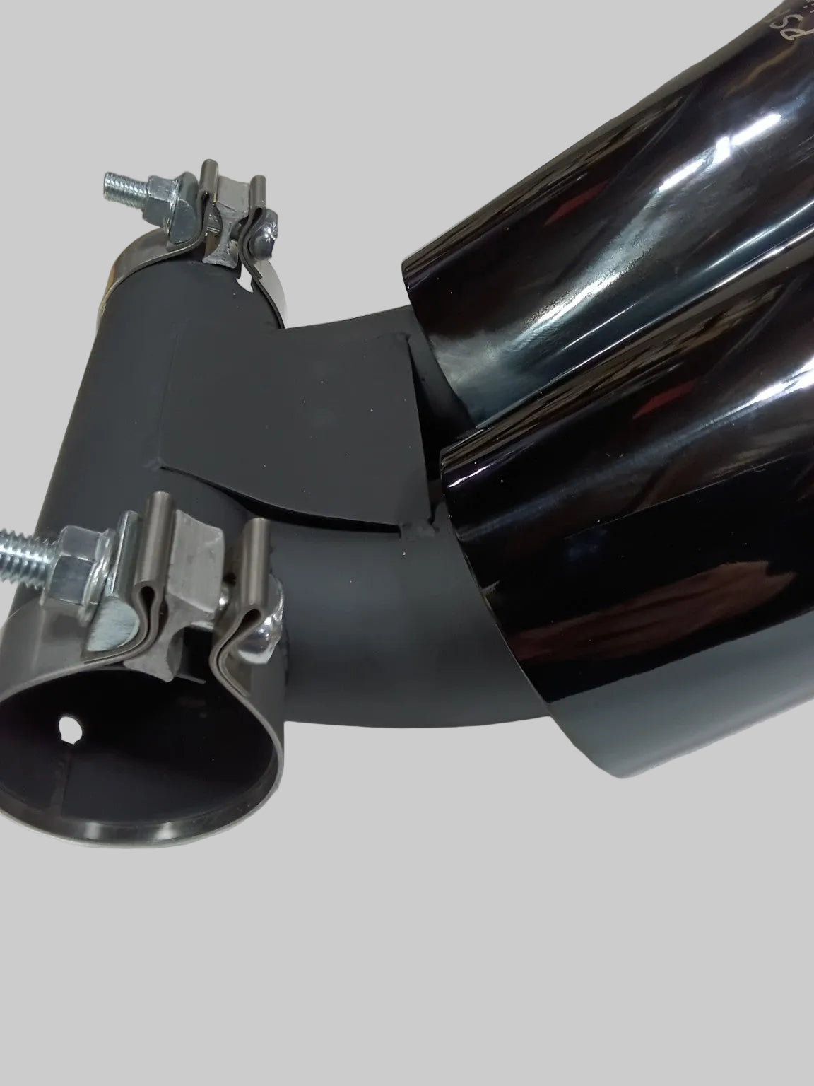 PSR9Line black Porsche Boxster Cayman twin exhaust tips detail view 1172