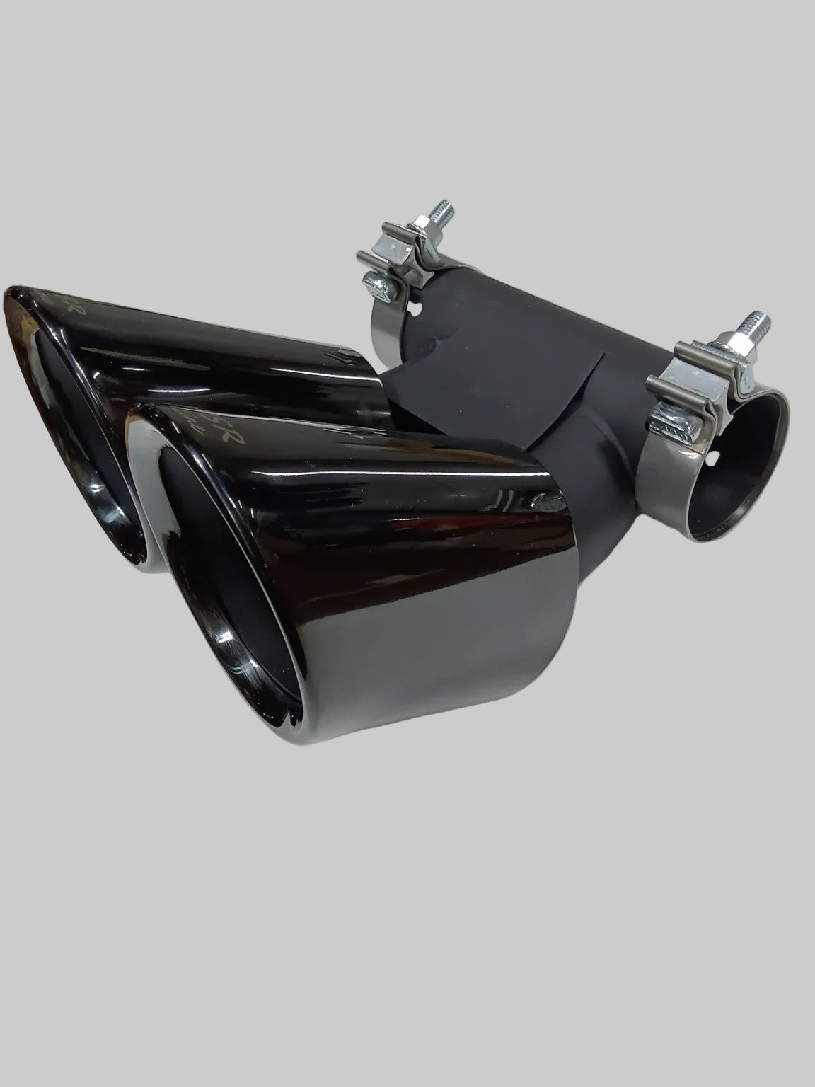 PSR9Line black Porsche Boxster Cayman twin exhaust tips detail view 1174