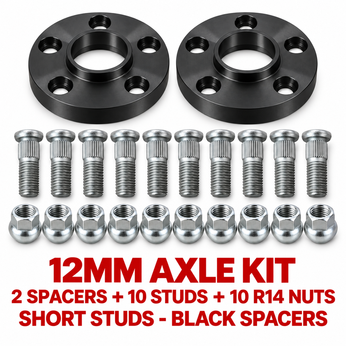 PSR9Line 12mm Black Axle Kit