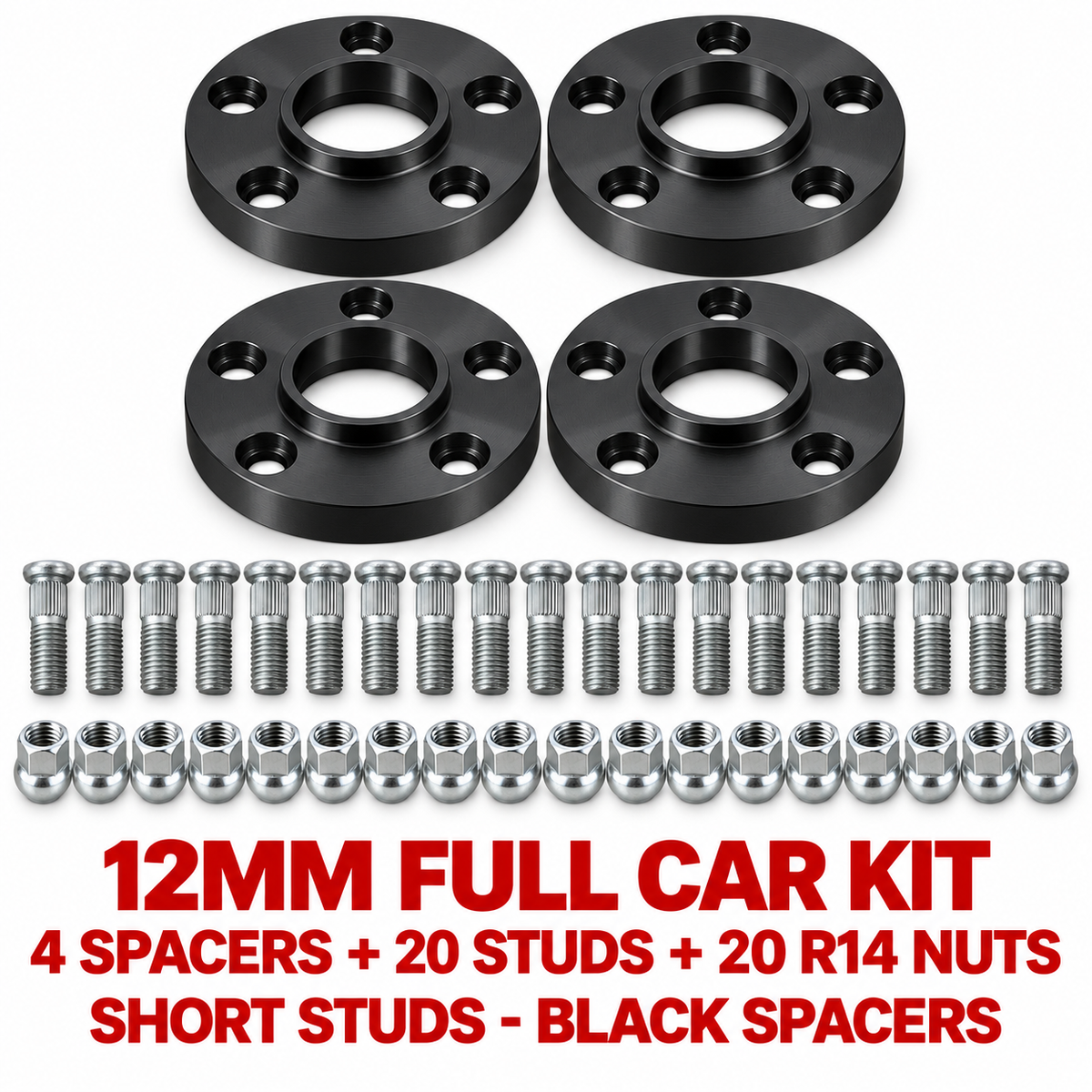PSR9Line 12mm Black Full-Car Kit
