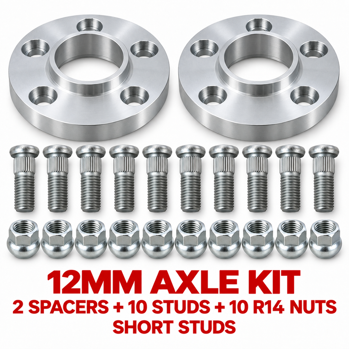PSR9Line 12mm Silver Axle Kit
