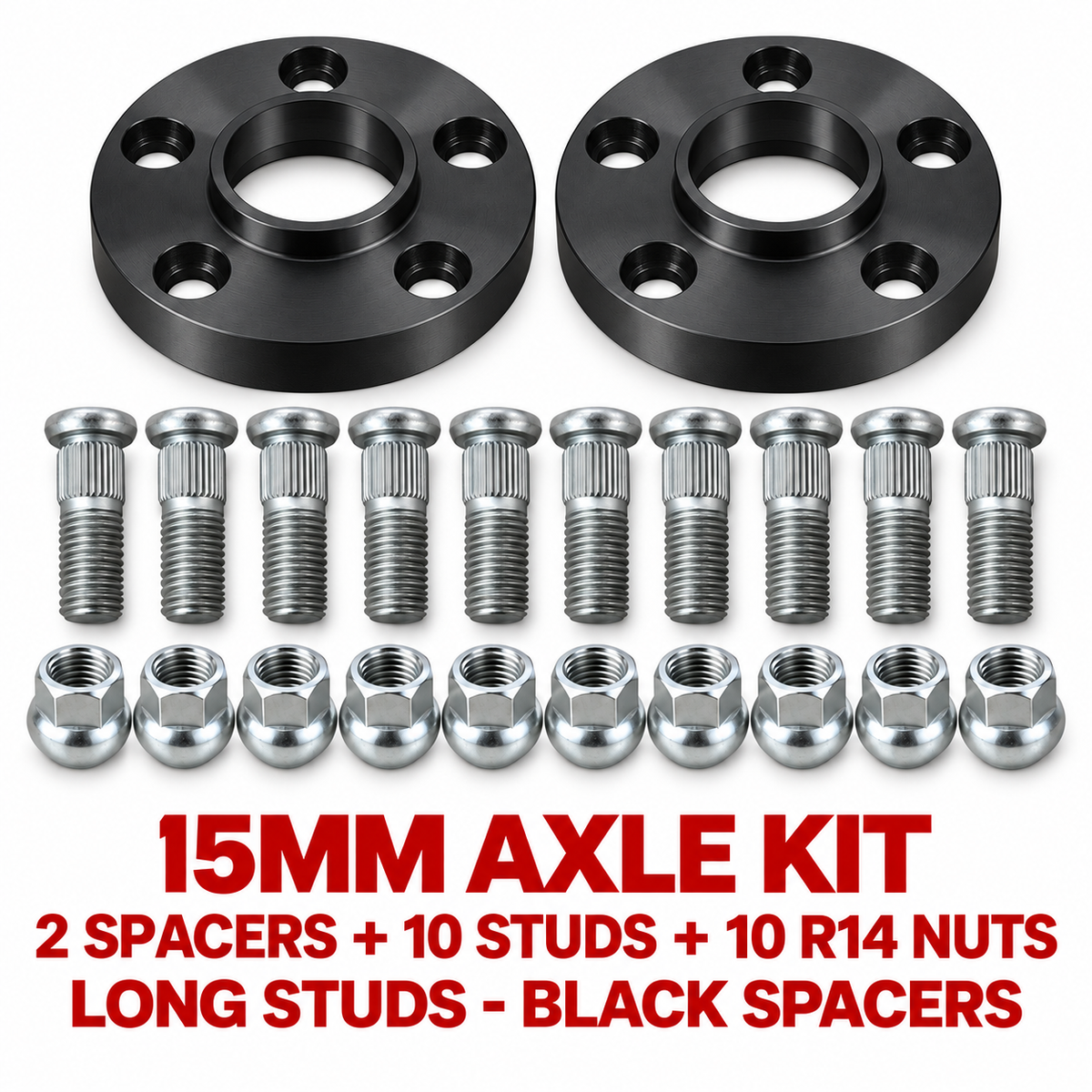 PSR9Line 15mm Black Axle Kit