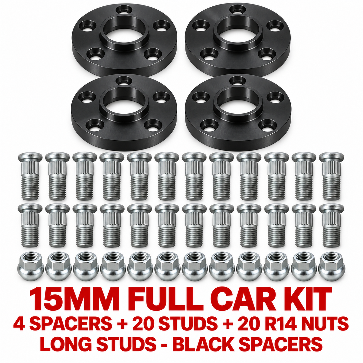PSR9Line 15mm Black Full-Car Kit
