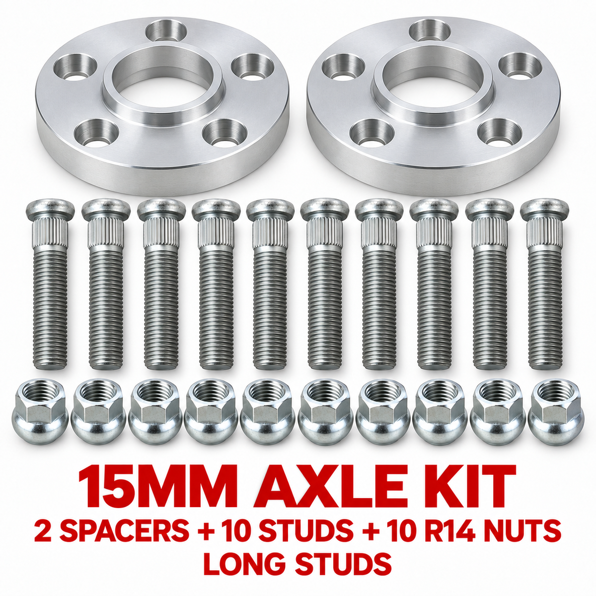 PSR9Line 15mm Silver Axle Kit