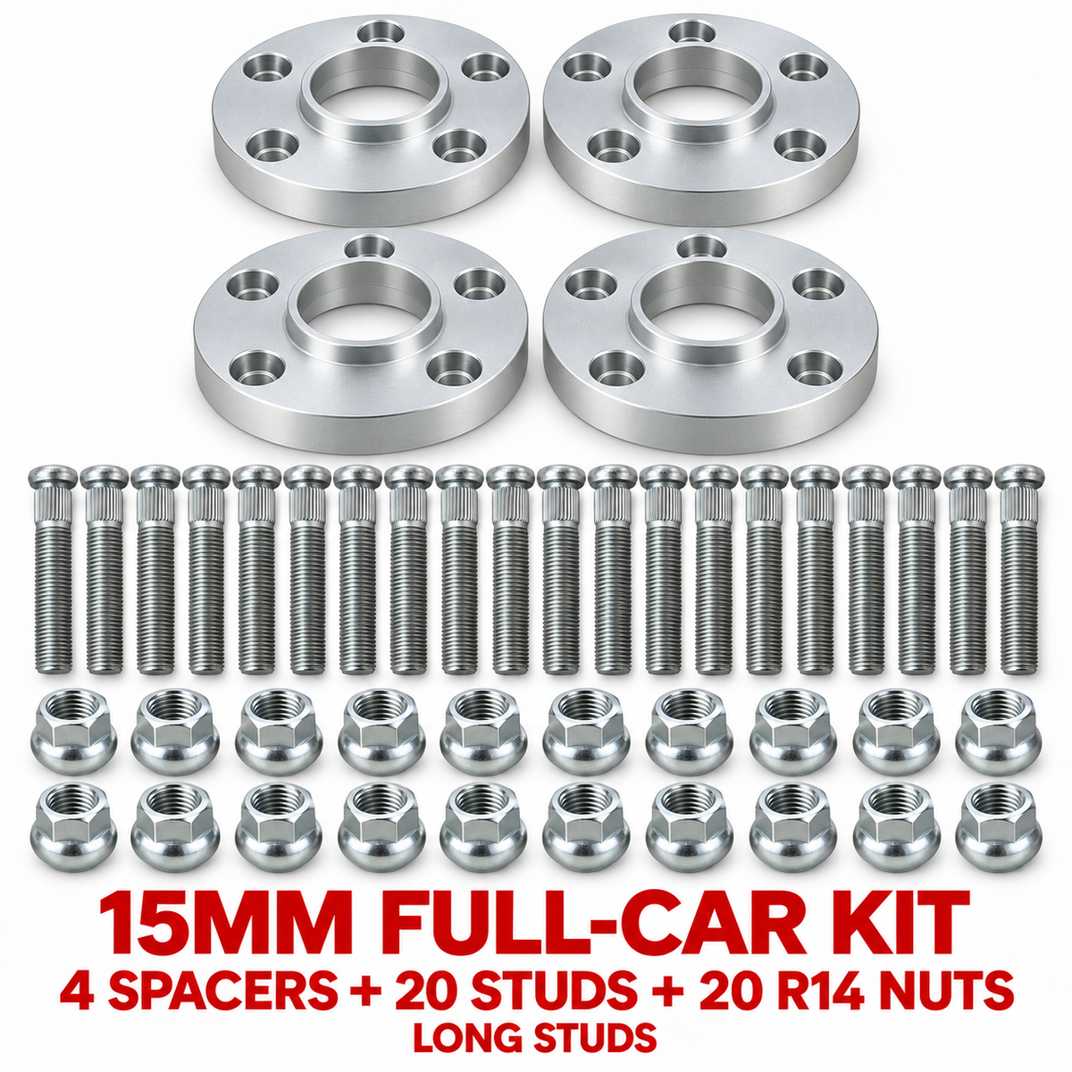 PSR9Line 15mm Silver Full-Car Kit