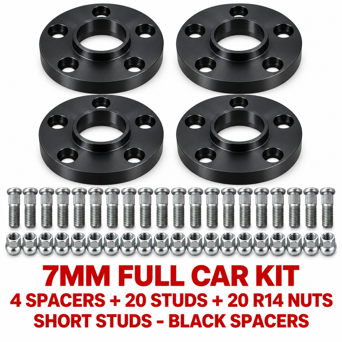 PSR9Line 7mm Black Full-Car Kit