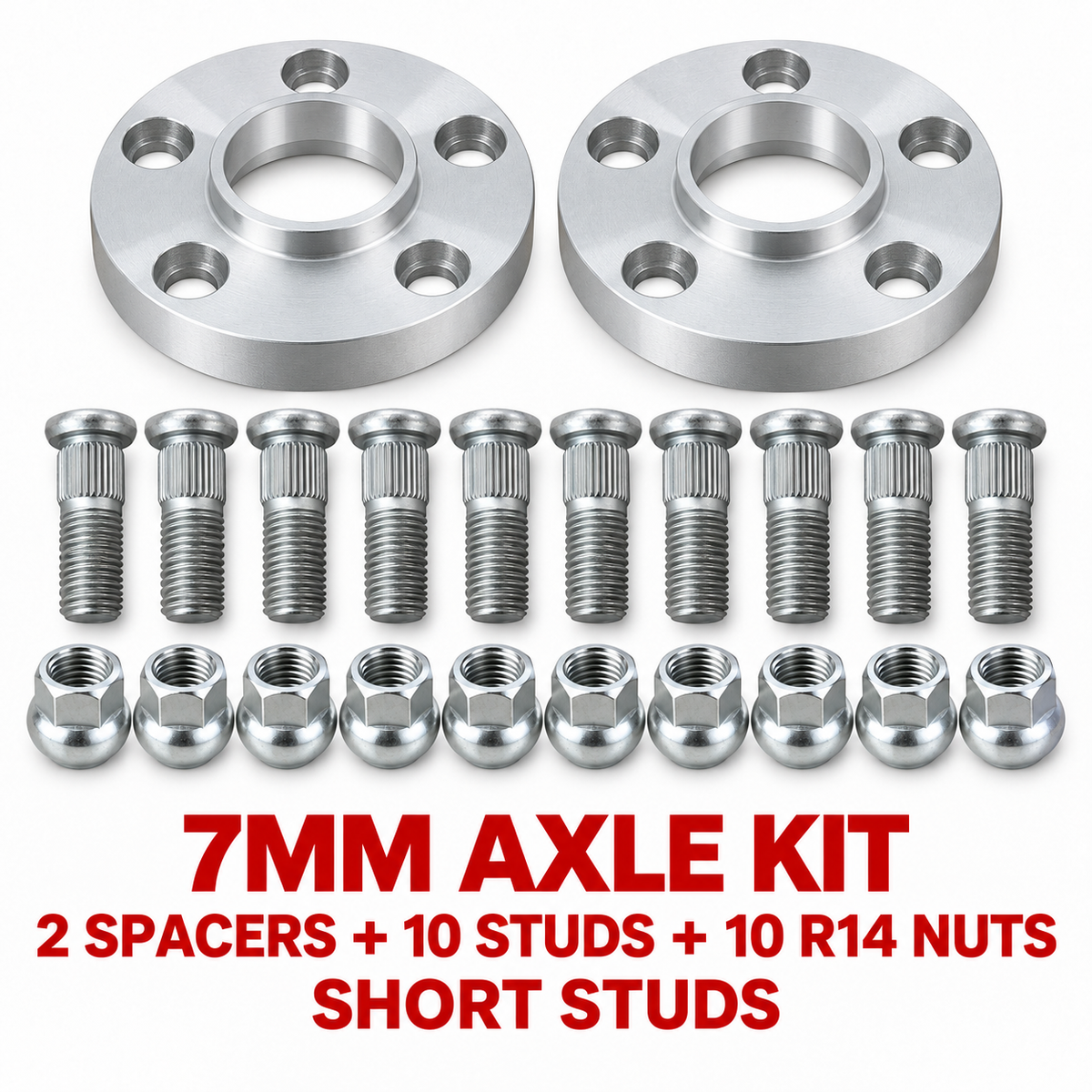 PSR9Line 7mm Silver Axle Kit