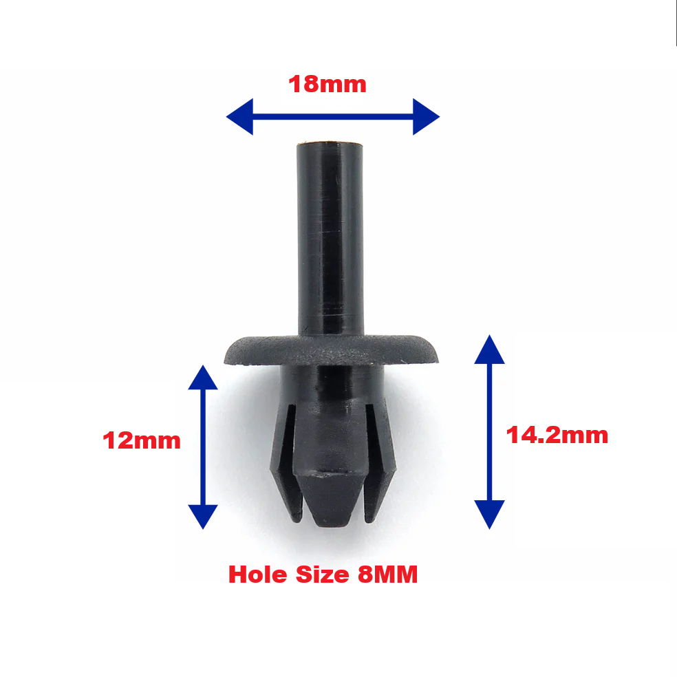 Push Fit Trim Rivet 8mm Vauxhall & VW - 90087290