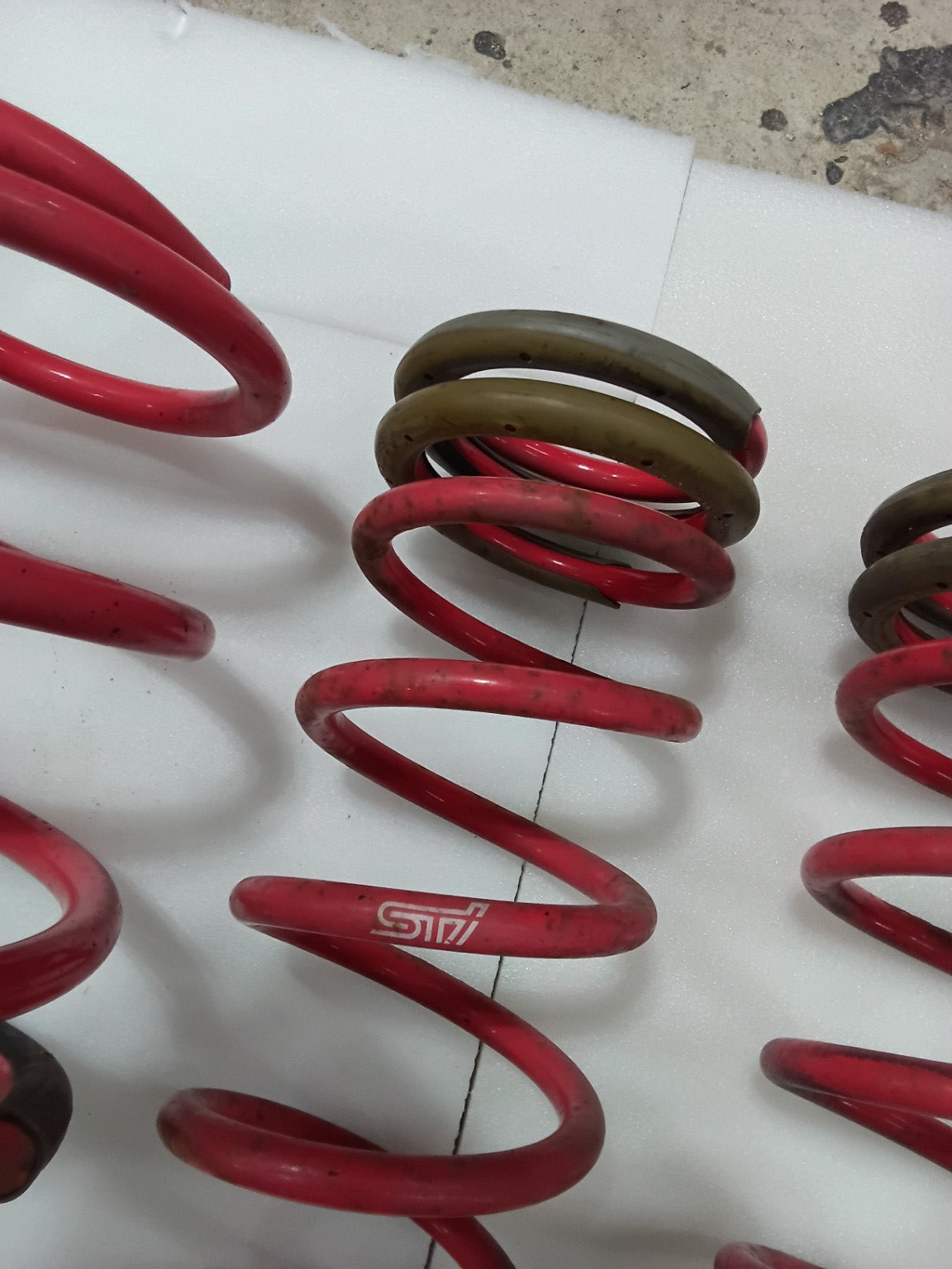 Genuine used STI Subaru Impreza GH lowering springs, condition photo 4 of 7