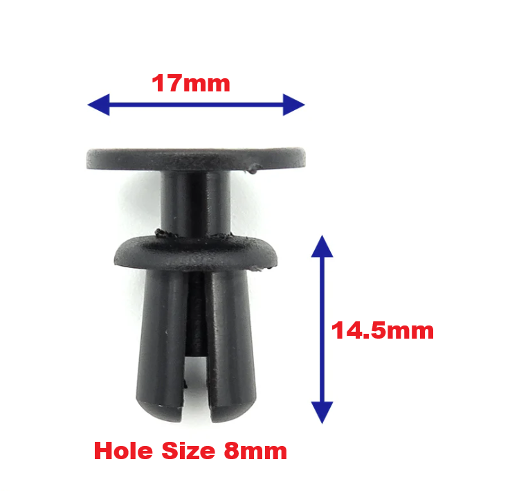 BMW Push Fit Trim Rivet - Interior, Undertray & Side Sill Fastener 51498166702