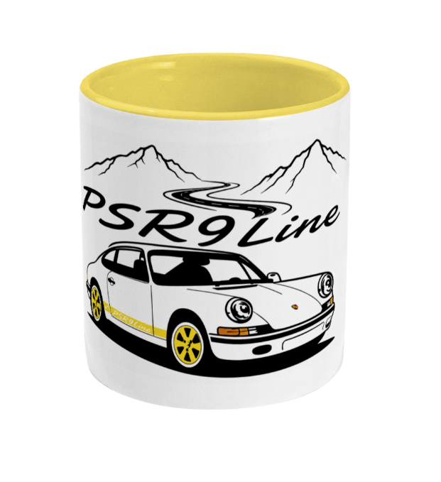 PSR9Line Classic Porsche RS Coffee Mug Signal Yellow Theme