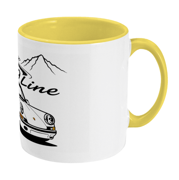 PSR9Line Classic Porsche RS Coffee Mug Signal Yellow Theme