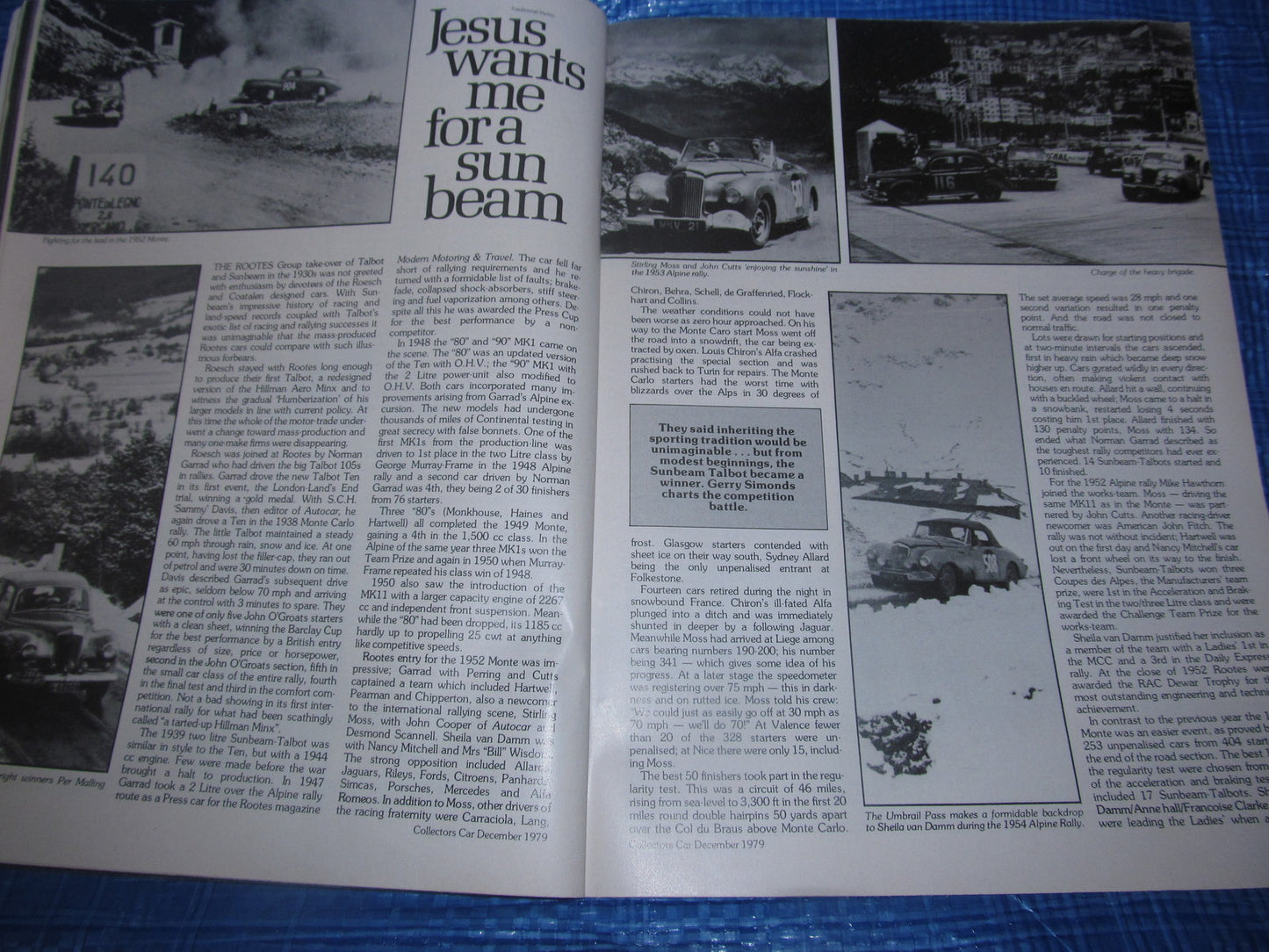 1979 DECEMBER COLLECTORS CAR MAGAZINE / E TYPE MG ALVIS #bk111