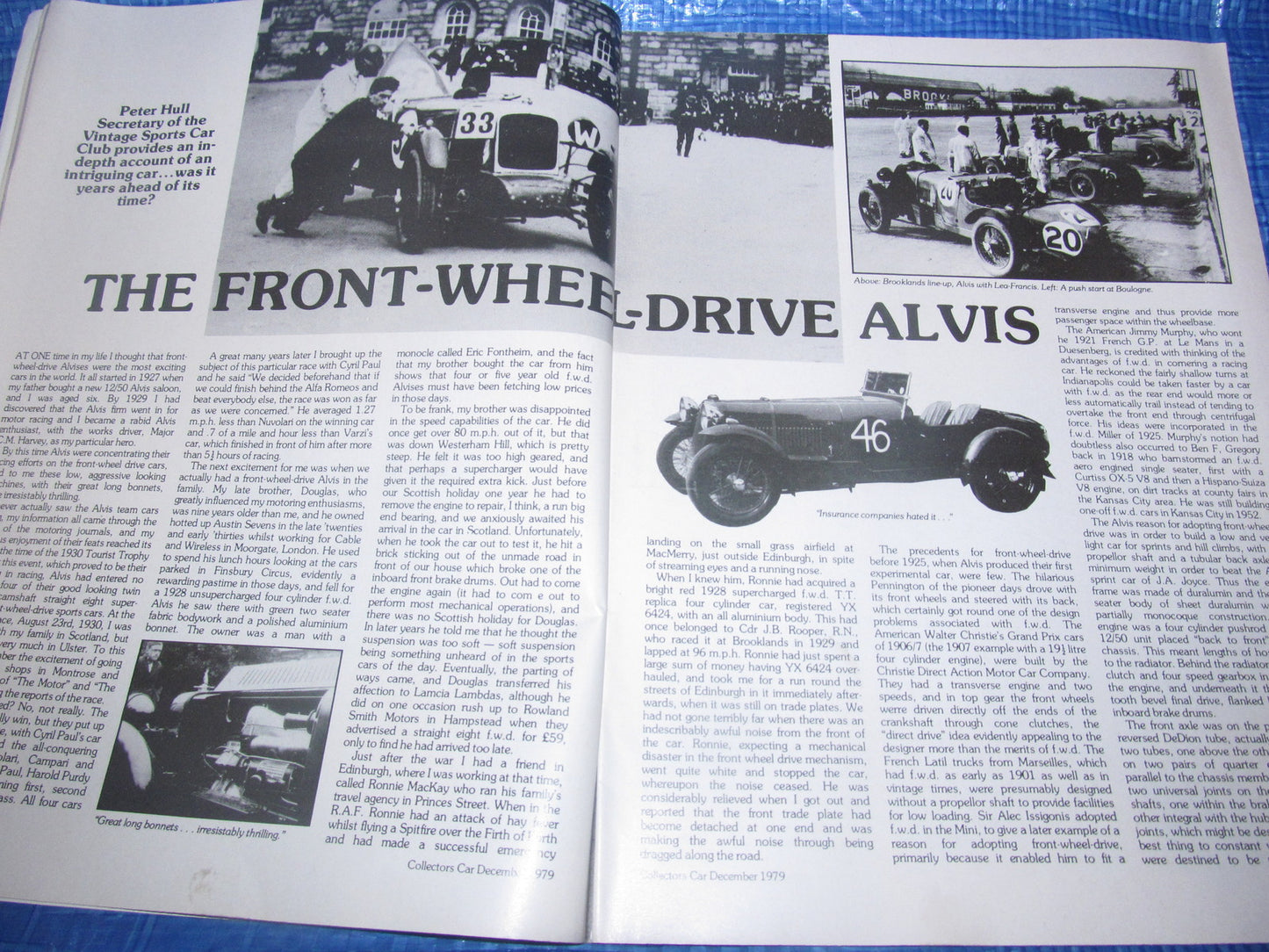 1979 DECEMBER COLLECTORS CAR MAGAZINE / E TYPE MG ALVIS #bk15