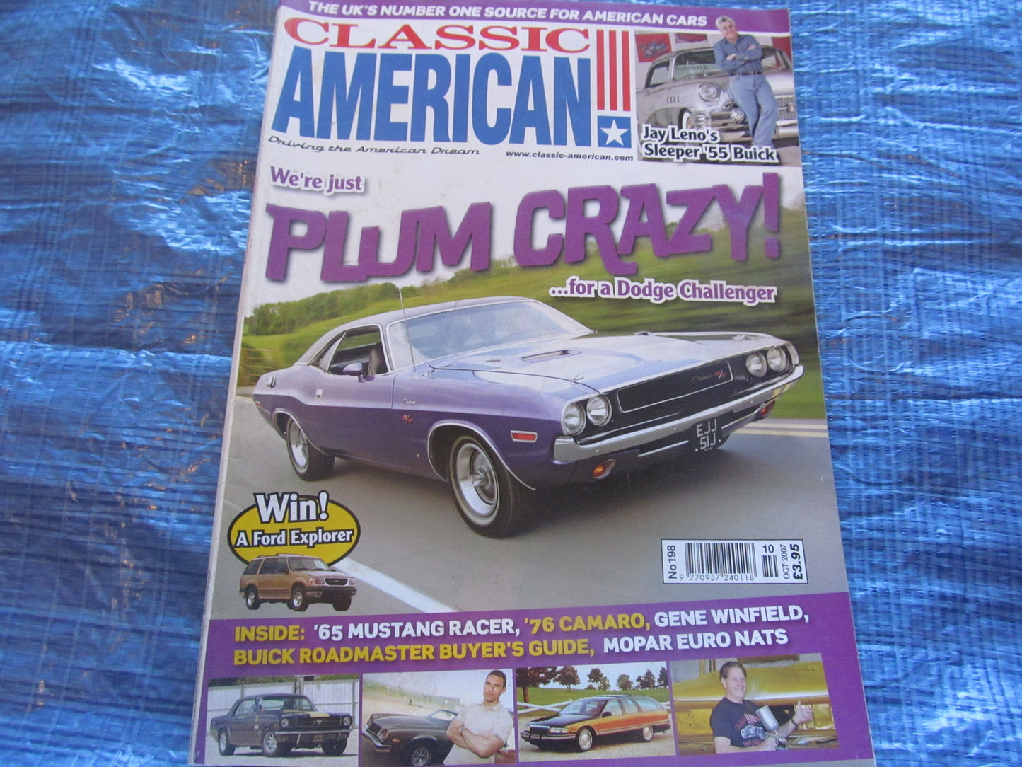 CLASSIC AMERICAN MAGAZINE OCT 2007 CAMARO MOPAR BUICK T-BIRD JAY LENO  #bk10