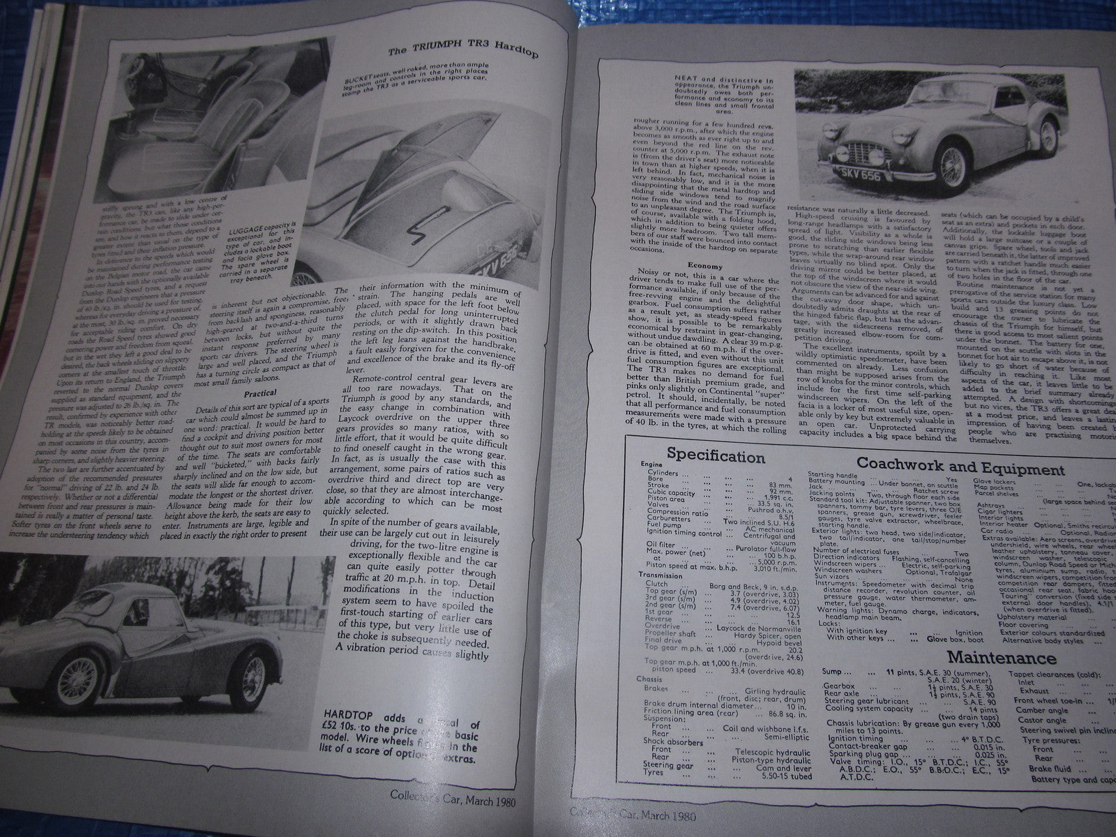 1980 MARCH COLLECTORS CAR MAGAZINE /  TRIUMPH NAPIER JOWETT #bk18