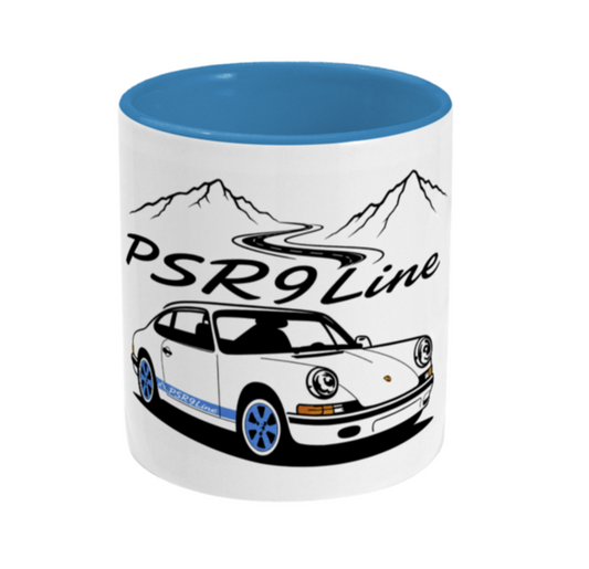 PSR9Line Classic Porsche RS Coffee Mug Zenith Blue Theme